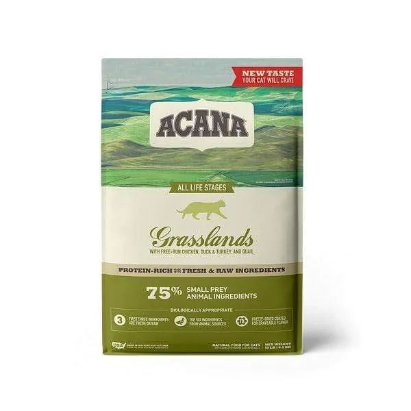 ACANA Grassland Freeze Dried Coated Grain Free Dry Cat Food