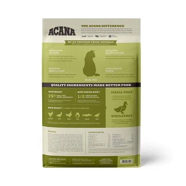 ACANA Grassland Freeze Dried Coated Grain Free Dry Cat Food