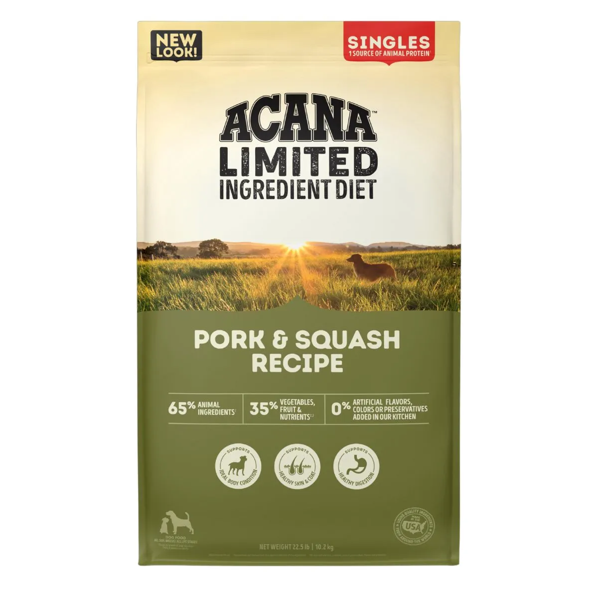 Acana Pork Squash Singles Dry Dog Food 25lb