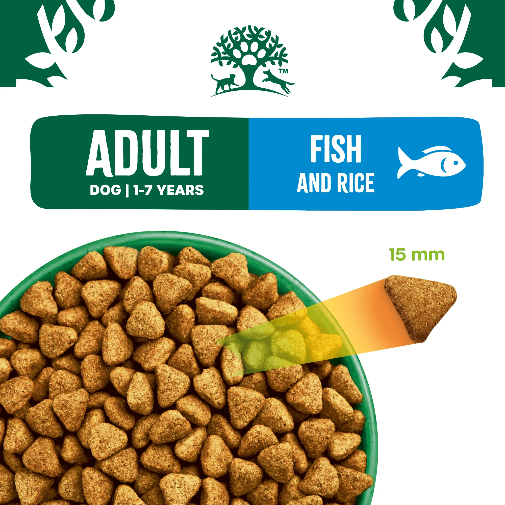 Adult Fish & Rice Dry Dog Food