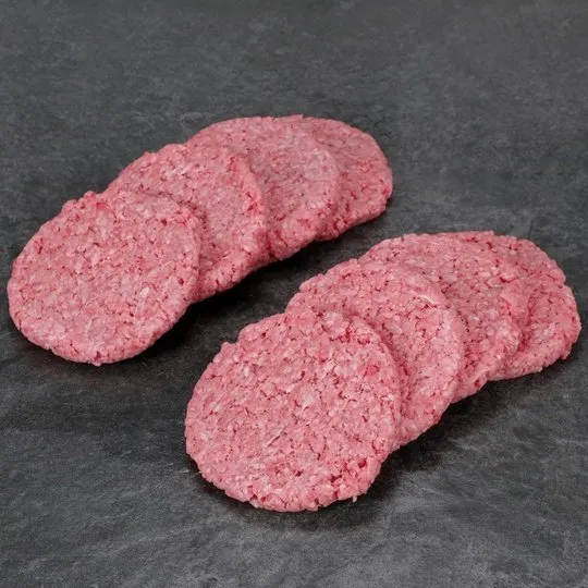 All Natural* 73% Lean/27% Fat Ground Beef Patties, 8 Count, 2 lb Tray