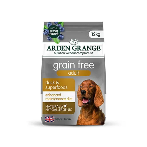 Arden Grange Grain Free Adult Duck & Superfoods 12kg Dry Dog Food