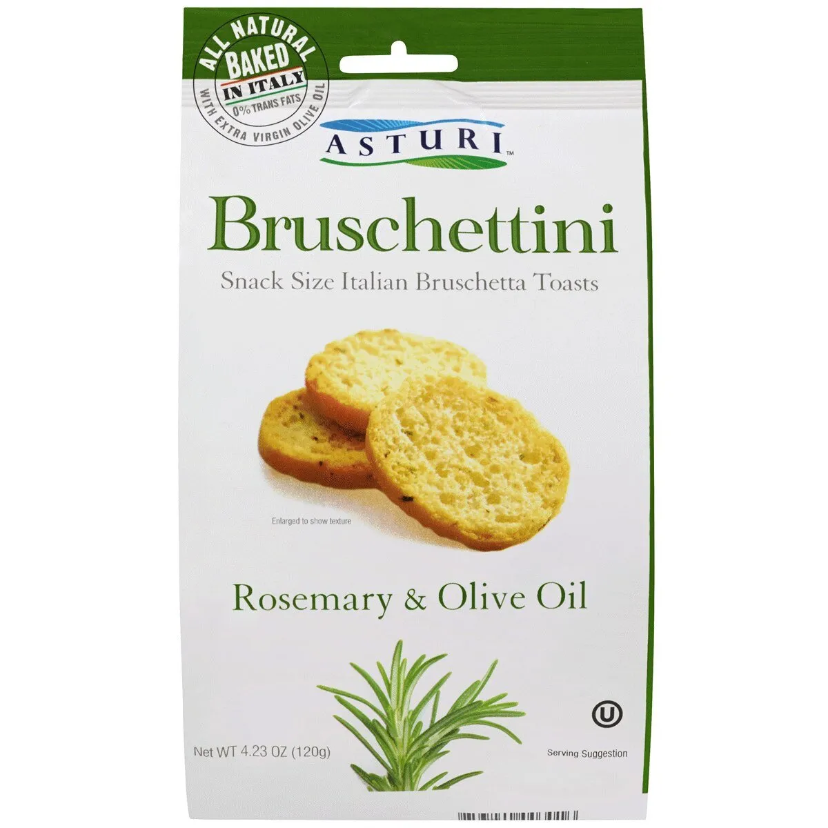 Asturi Bruschettini Rosemary and Olive Oil, 4.2 oz