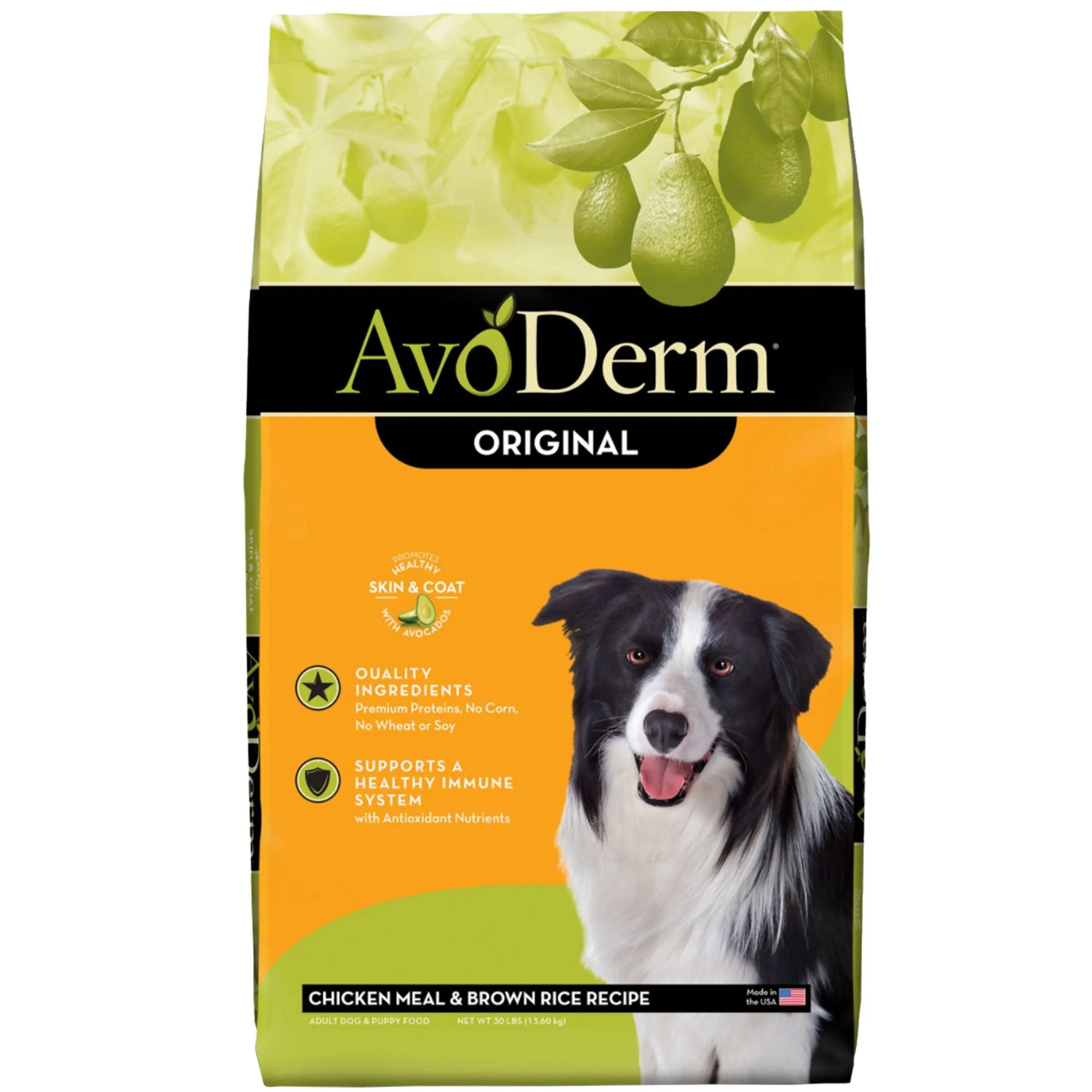 AvoDerm Natural Adult Chicken Meal & Brown Rice Formula, Dry Dog Food