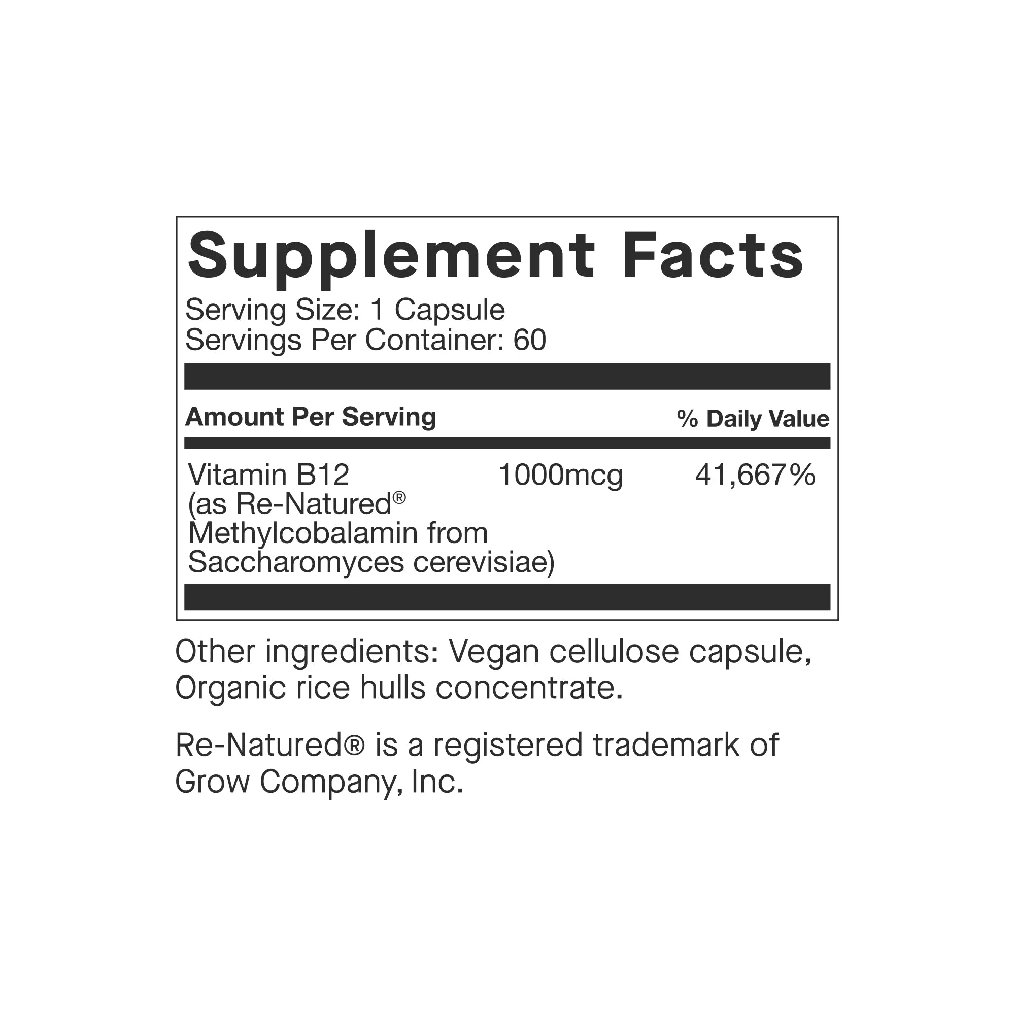 B12 Methyl 60 caps