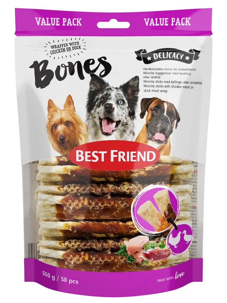 Best Friend Bones munchy stick with chicken/duck fillet