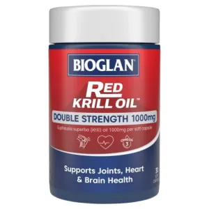 Bioglan Red Krill Oil 1000mg Capsules 30