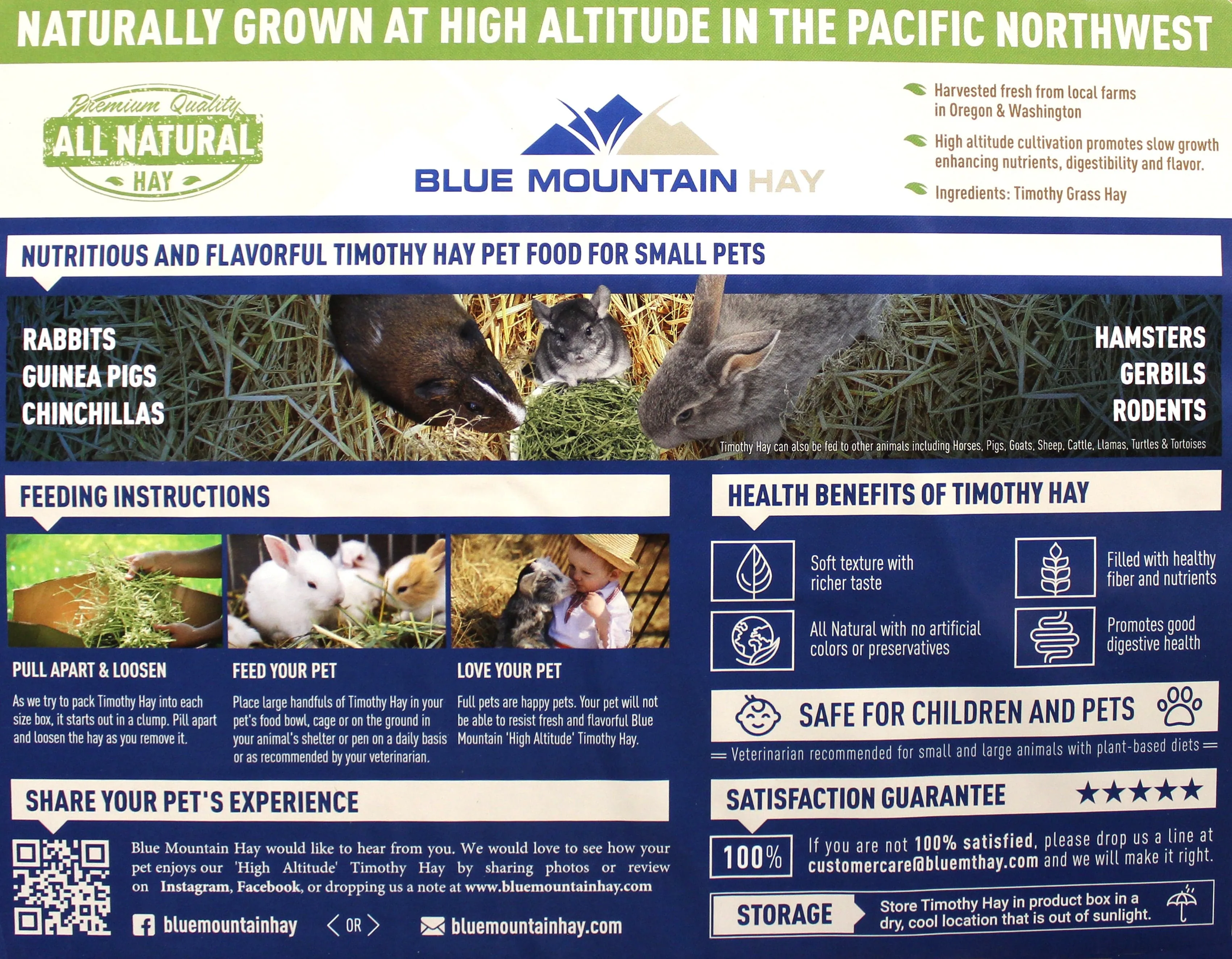 Blue Mountain Hay High-Altitude Timothy Hay