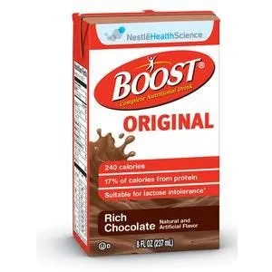 Boost Kid Essentials Original Oral Supplement Rich Chocolate 8 oz. Cartons Ready to Use Case of 27