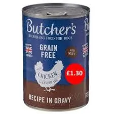 Butcher's Chicken Grain Free in Gravy PM£1.30 12x400g