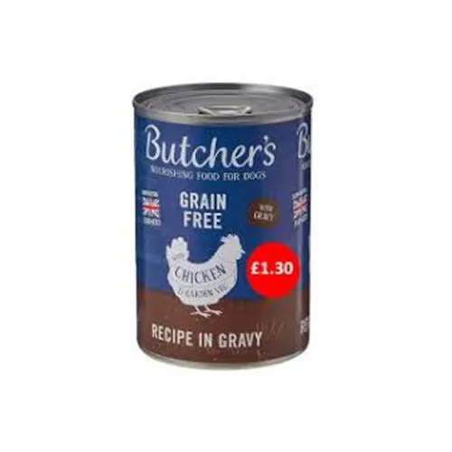 Butcher's Chicken Grain Free in Gravy PM£1.30 12x400g