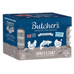 Butcher's Joints & Coat Wet Dog Food Trays 24x150g