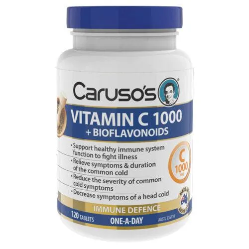 Caruso’s Vitamin C 1000   Bioflavonoids Tabs 120