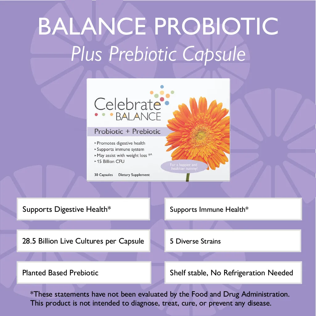 Celebrate® BALANCE Probiotic   Prebiotic