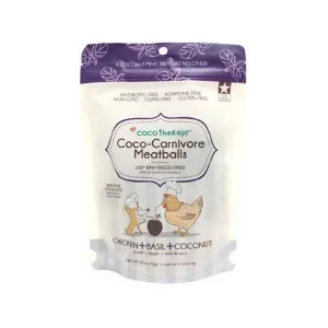 Coco-Carnivore Freeze Dried Meatballs for Dogs & Cats - Chicken, Basil & Coconut