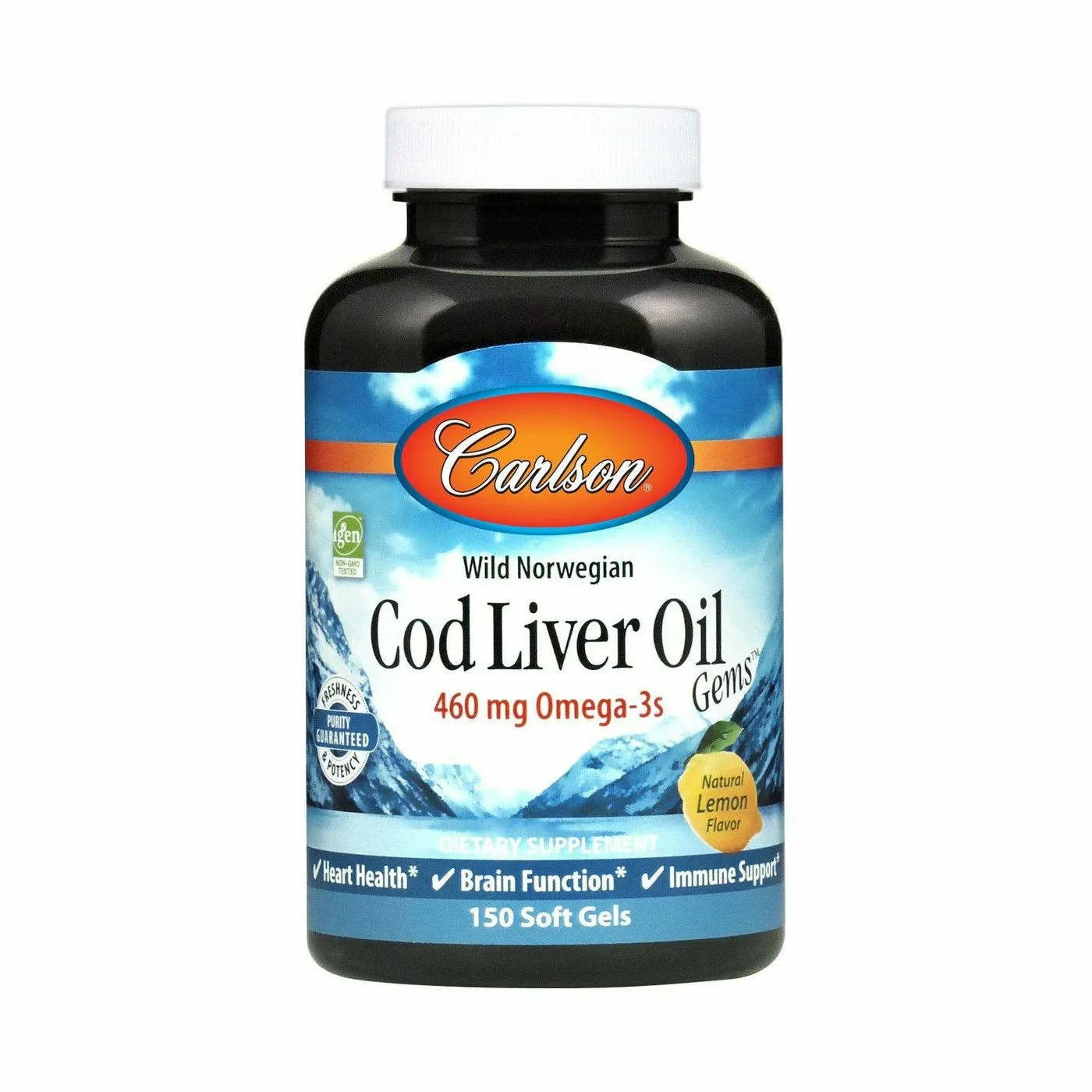 Cod Liver Oil 460 mg 150 gels by Carlson Labs