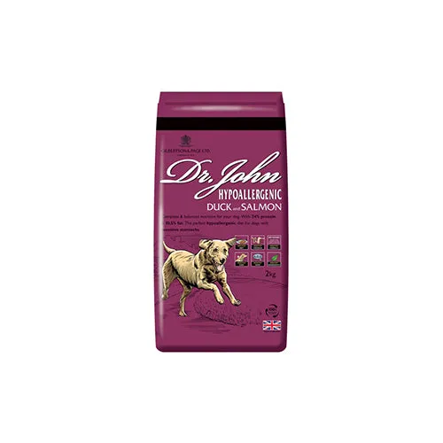 Dr. John Hypoallergenic Duck and Salmon 2kg Dry Dog Food