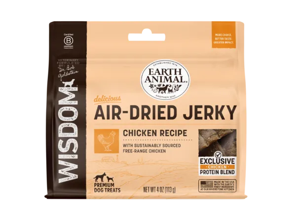 Earth Animal Wisdom™ Air-Dried Chicken Recipe Jerky Dog Treats