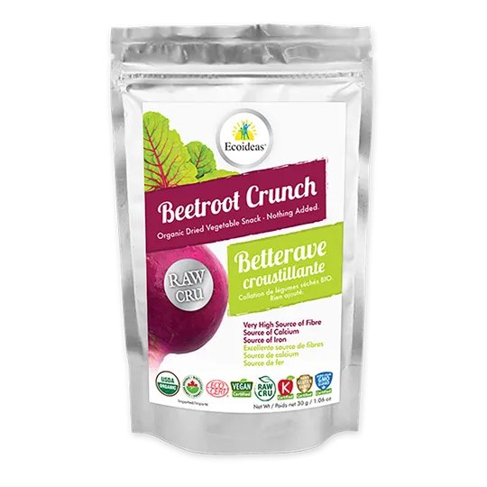 Ecoideas Vitasnack Organic Raw Beetroot Crunch 30g