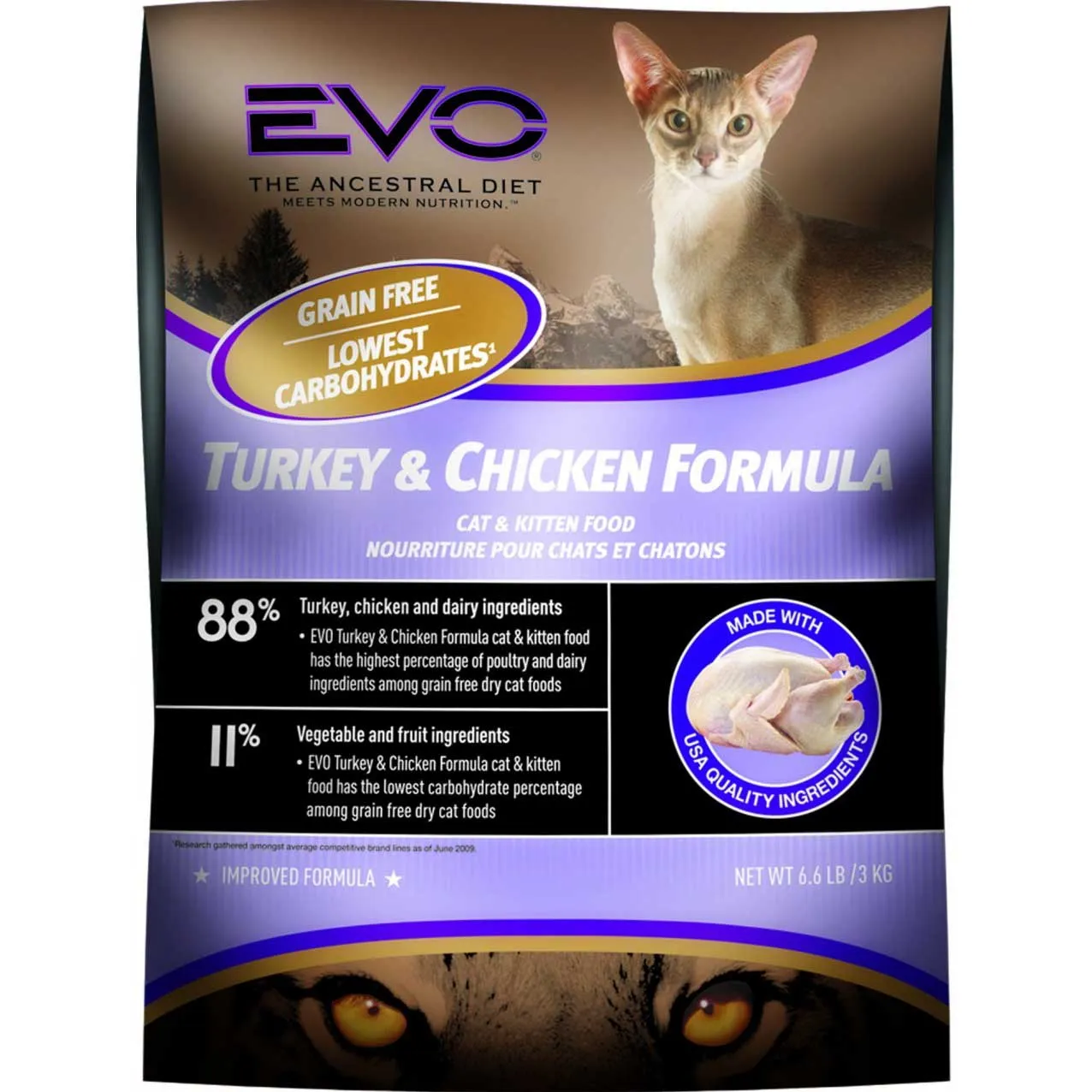 EVO Turkey & Chicken Formula Cat Food