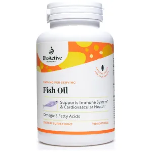 Fish Oil 2000 mg 100 softgels by BioActive Nutrients