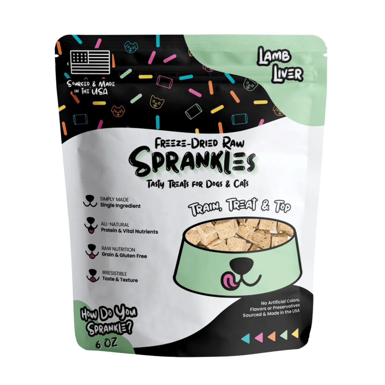 Freeze Dried Lamb Liver Treats for Cats & Dogs