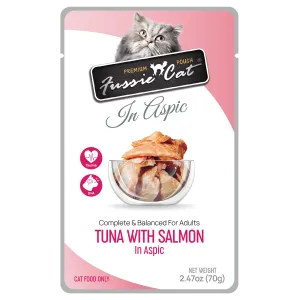 Fussie Cat Premium Pouch Tuna with Salmon in Aspic Cat Food