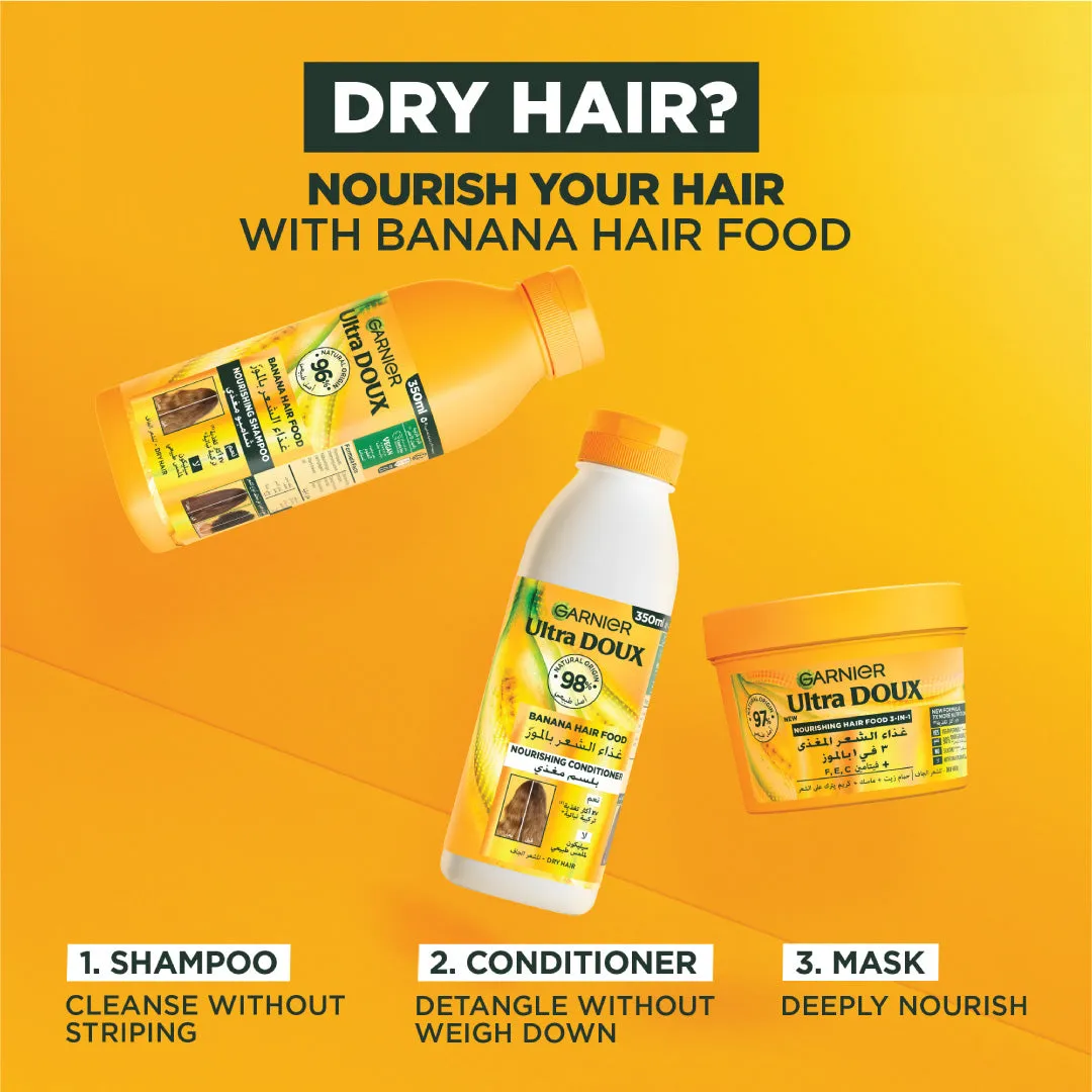 Garnier Ultra Doux Hair Food Shampoo Banana 350 ML