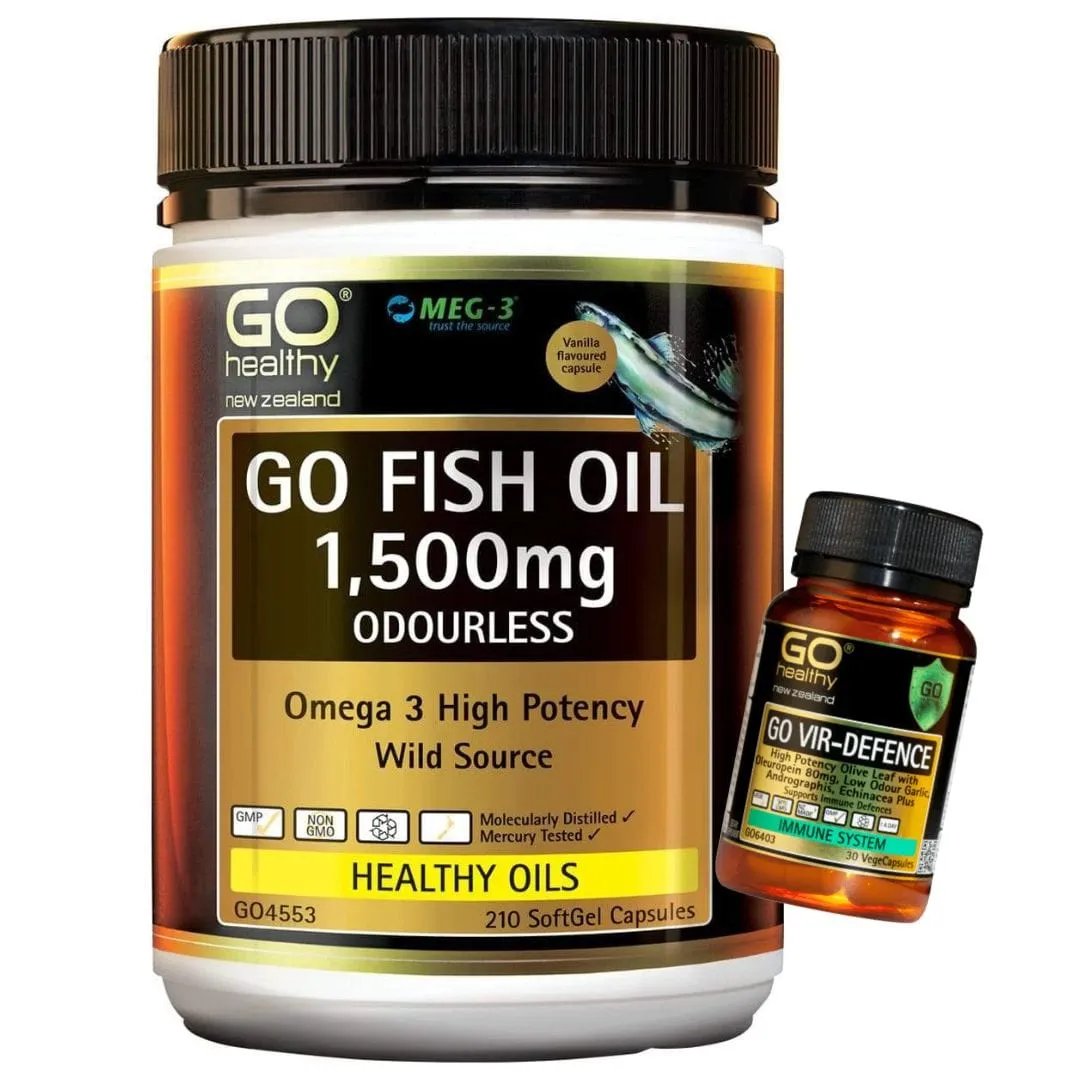 Go Fish Oil 1500mg Odourless