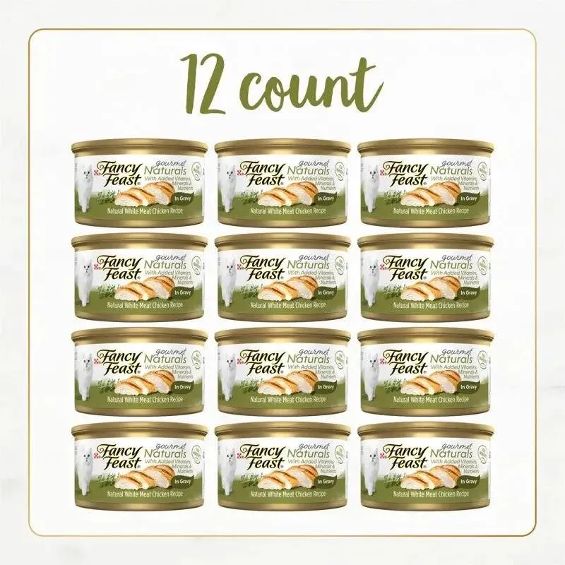 Gourmet Naturals Chicken Wet Cat Food 12 Pack