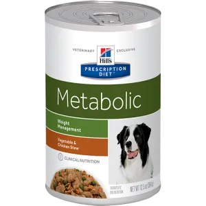 Hills Prescription Diet Metabolic Vegetable & Chicken Stew Wet Dog Food