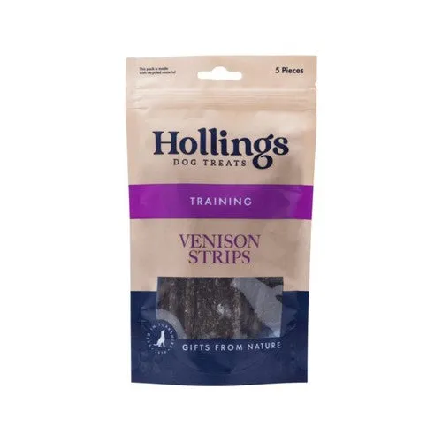 Hollings 100% Natural Venison Strips 5-pack