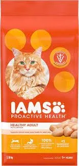 IAMS DRY CAT FOOD WITH CHICKEN & TURKEY HEALTHY ADULT 1.59KG - ICFWCNTHA