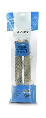 Icelandic  Hand Wrapped Cod Skin Long Chew Stick Dog Treats