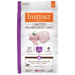 Instinct Limited Ingredient Diet Real Rabbit Recipe Dry Cat Food, 4.5lb