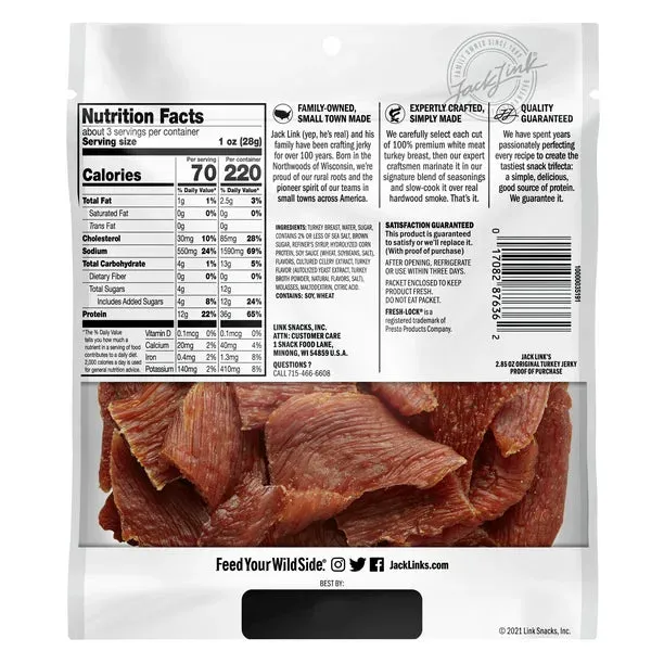 JACK LINK'S TURKEY JERKY