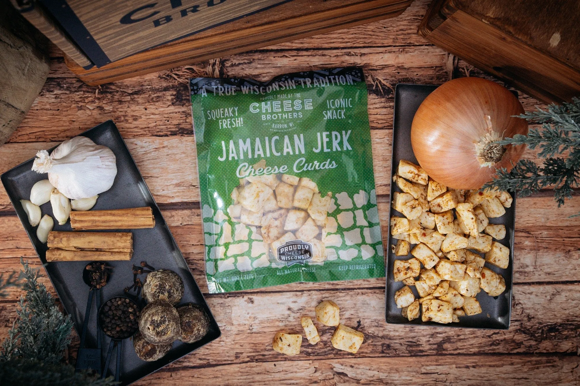 Jamaican Jerk Cheese Curds