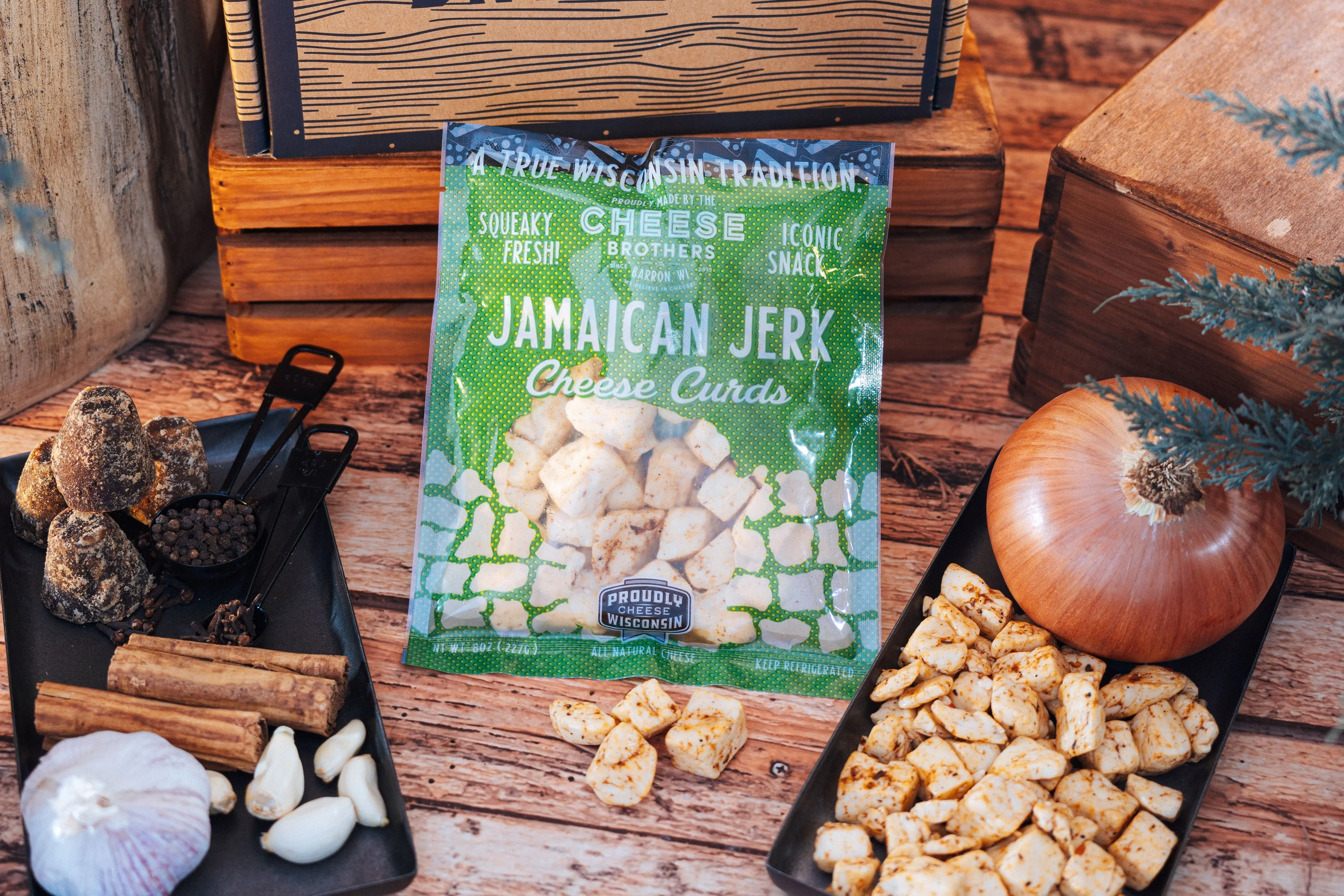 Jamaican Jerk Cheese Curds