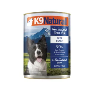 K9 Natural Beef Feast Dog Food Can