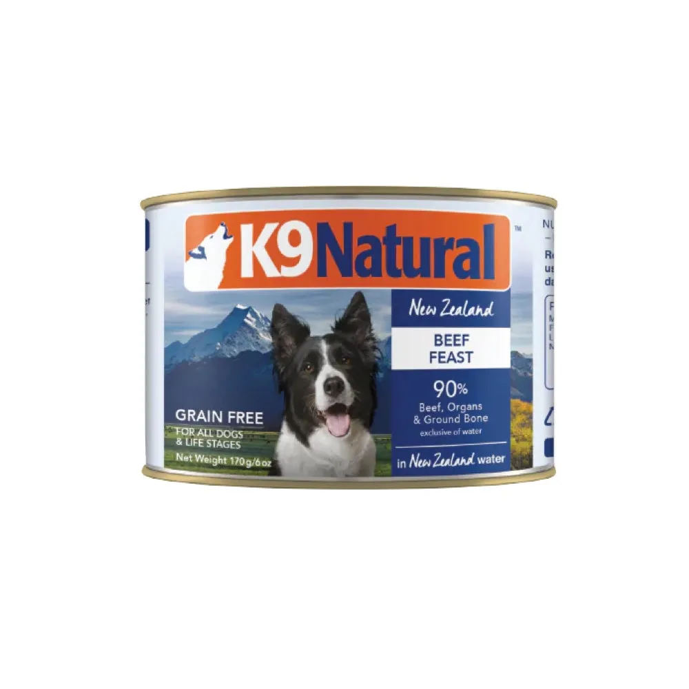 K9 Natural Beef Feast Dog Food Can