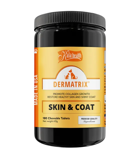 Kala Health DERMATRIX® (Skin & Coat) Promote Collagen Growth Supplements for Dogs and Cats