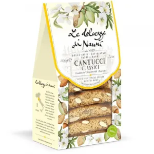 Le Dolcezze di Nanni Classic Cantucci with Almond, 7.1 oz