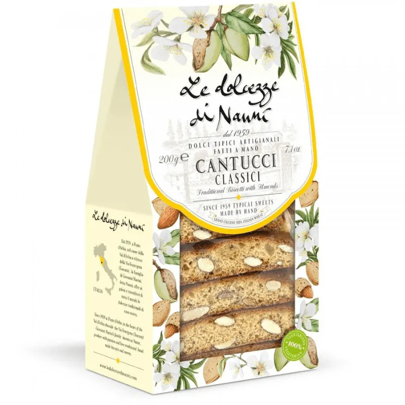 Le Dolcezze di Nanni Classic Cantucci with Almond, 7.1 oz