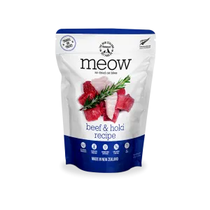 Meow Air-Dried Cat Treats Beef & Hoki 100g