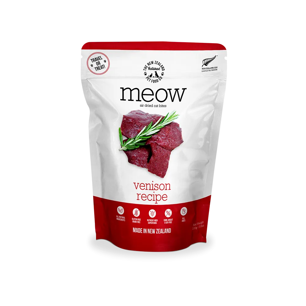 Meow Air-Dried Cat Treats Venison 100g