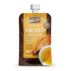 Merrick Grain Free Chicken Bone Broth Wet Dog Food Topper