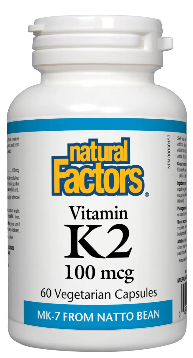 Natural Factors Vitamin K2 (100Mcg) (60 VCaps)