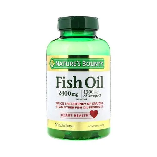 Nature's Bounty Odorless Fish Oil 2400mg 90 Softgels