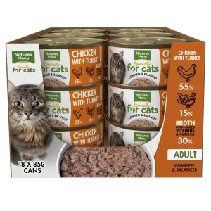 Natures Menu Cat Chicken & Turkey Tins 18x 85g