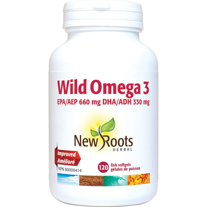 New Roots Wild Omega 3 660:330 120 Softgels